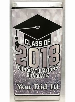 Silver Graduation Premium Dark Chocolate Tablet