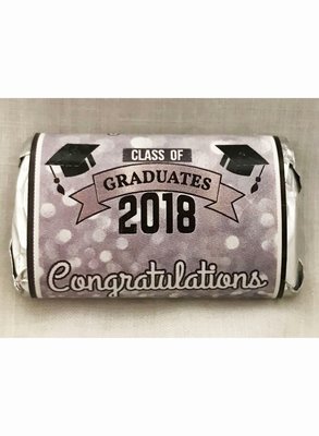 Silver Graduation Assorted Mini Bars Assortment