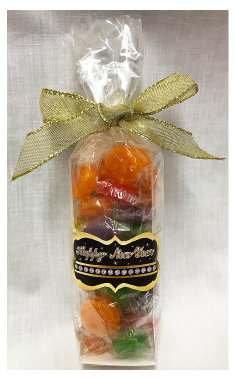 ​New Year Stand Bag Filled with Fruit Flavored Hard Candies