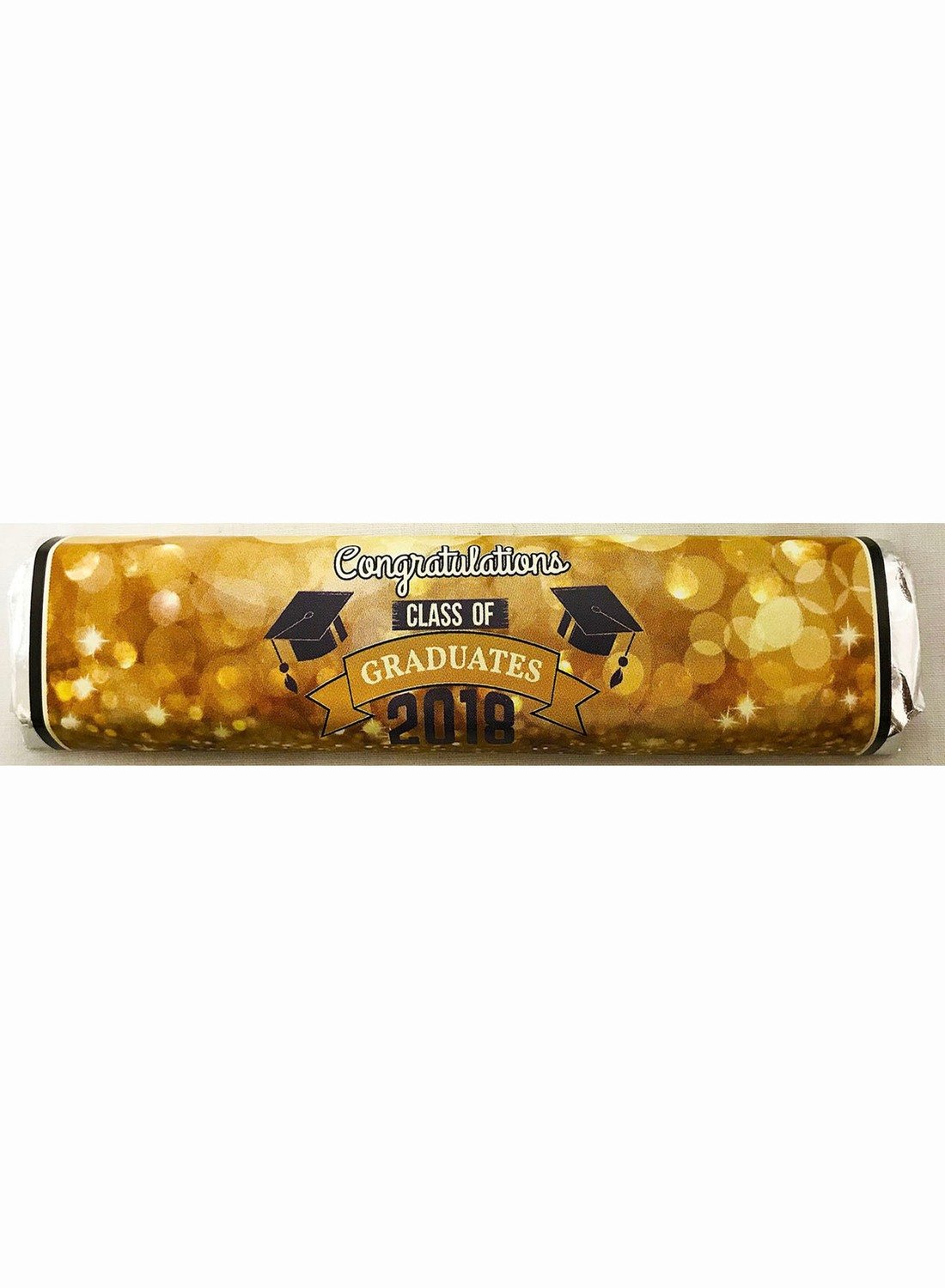 Gold Graduation Gourmet Dark Chocolate Bar