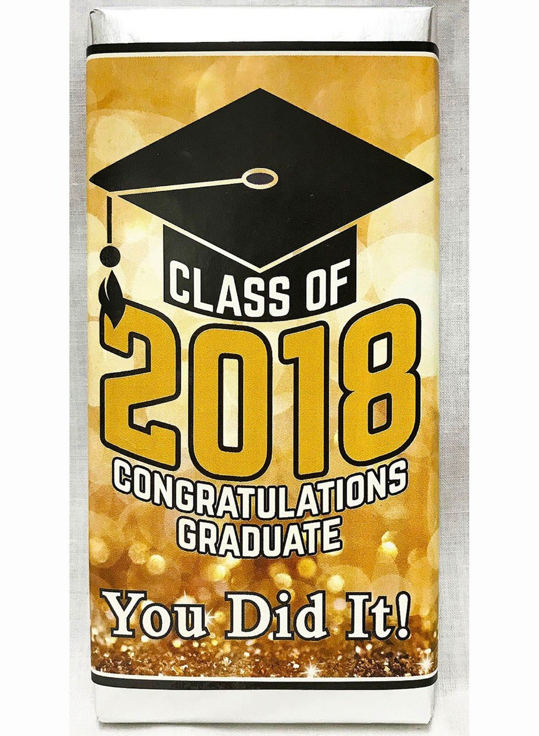 Gold Graduation Premium Dark Chocolate Bar