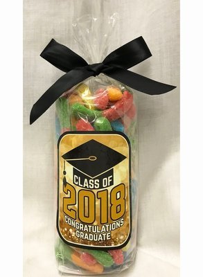 Gold Graduation Bag of Sour Worms