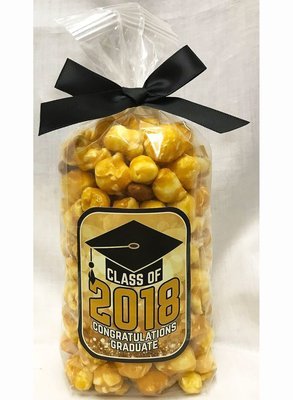 Gold Graduation Gourmet Almond Caramel Popcorn