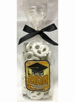 Gold Graduation Yogurt Covered Pretzels