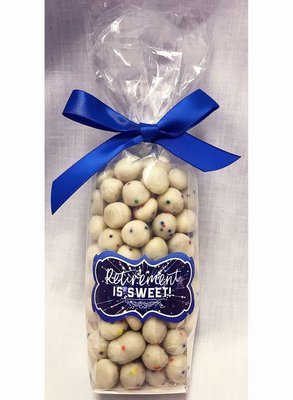 Retirement is Sweet! Stand Bag Filled with Chocolate Cookie Bites