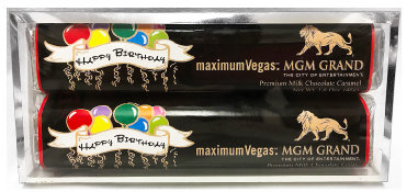 Employee Birthday 2 Pack Candy Bars (Caramel & Crisp) 5 11/16" x 2 9/16" Acetate Box