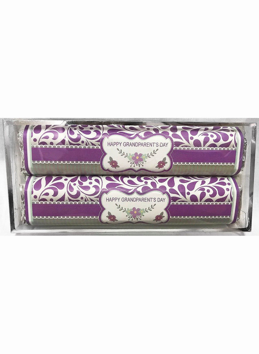 Grandparent's Day 2 Pack Candy Bars (Caramel & Crisp) 5 11/16" x 2 9/16" Acetate Box