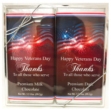 Veteran's Day 2 Pack Tablet (Milk Chocolate & Dark Chocolate)