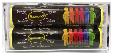 Teamwork 2 Pack Candy Bars (Caramel & Crisp) 5 11/16" x 2 9/16" Acetate Box