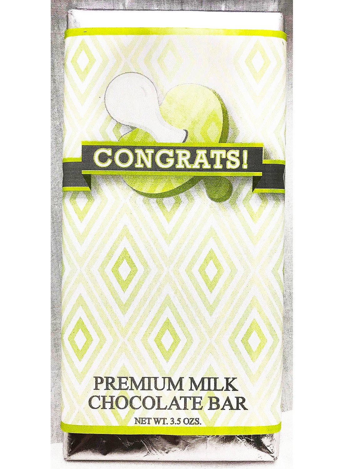 Green Baby Pacifier Premium Milk Chocolate Tablet