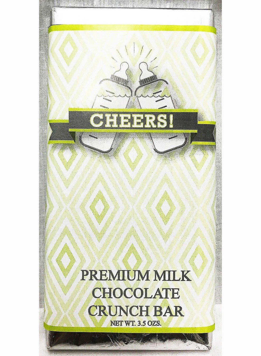 Green Baby Bottle Premium Milk Chocolate Crunch Tablet