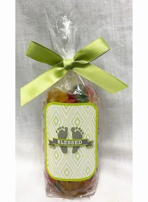 Green Baby Feet Bag of Gummi Bears