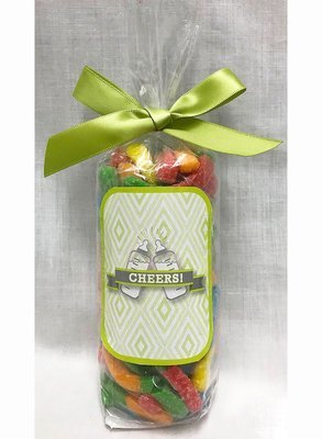 Green Baby Bottle Bag of Sour Worms