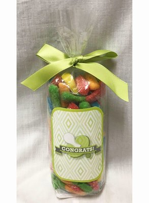 Green Baby Pacifier Bag of Sour Worms
