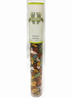 Green Baby Feet Tube of Choco Rocks