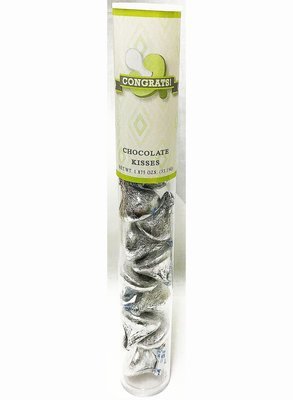 Green Baby Pacifier Tube of Kisses Chocolates