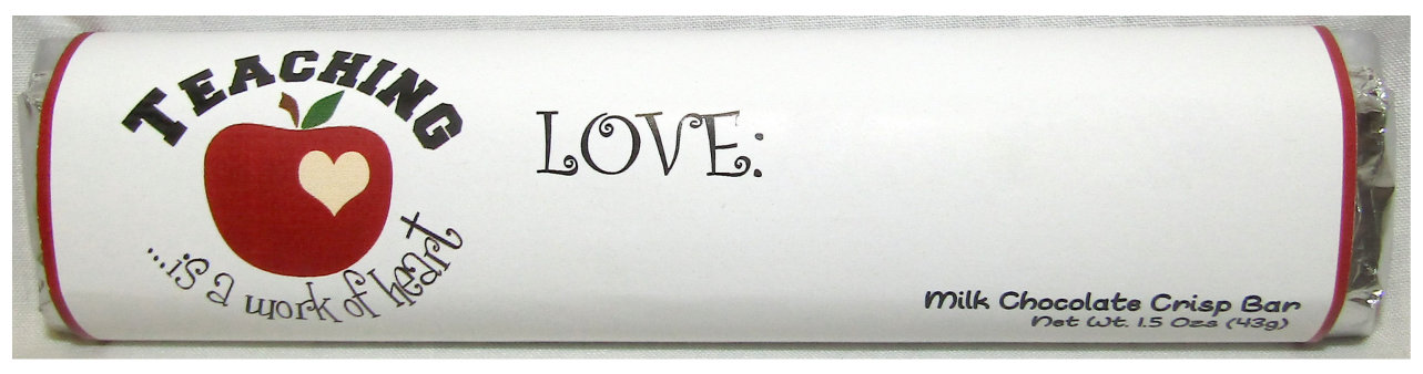 Teacher Appreciation Gourmet Milk Chocolate Crisp Bar