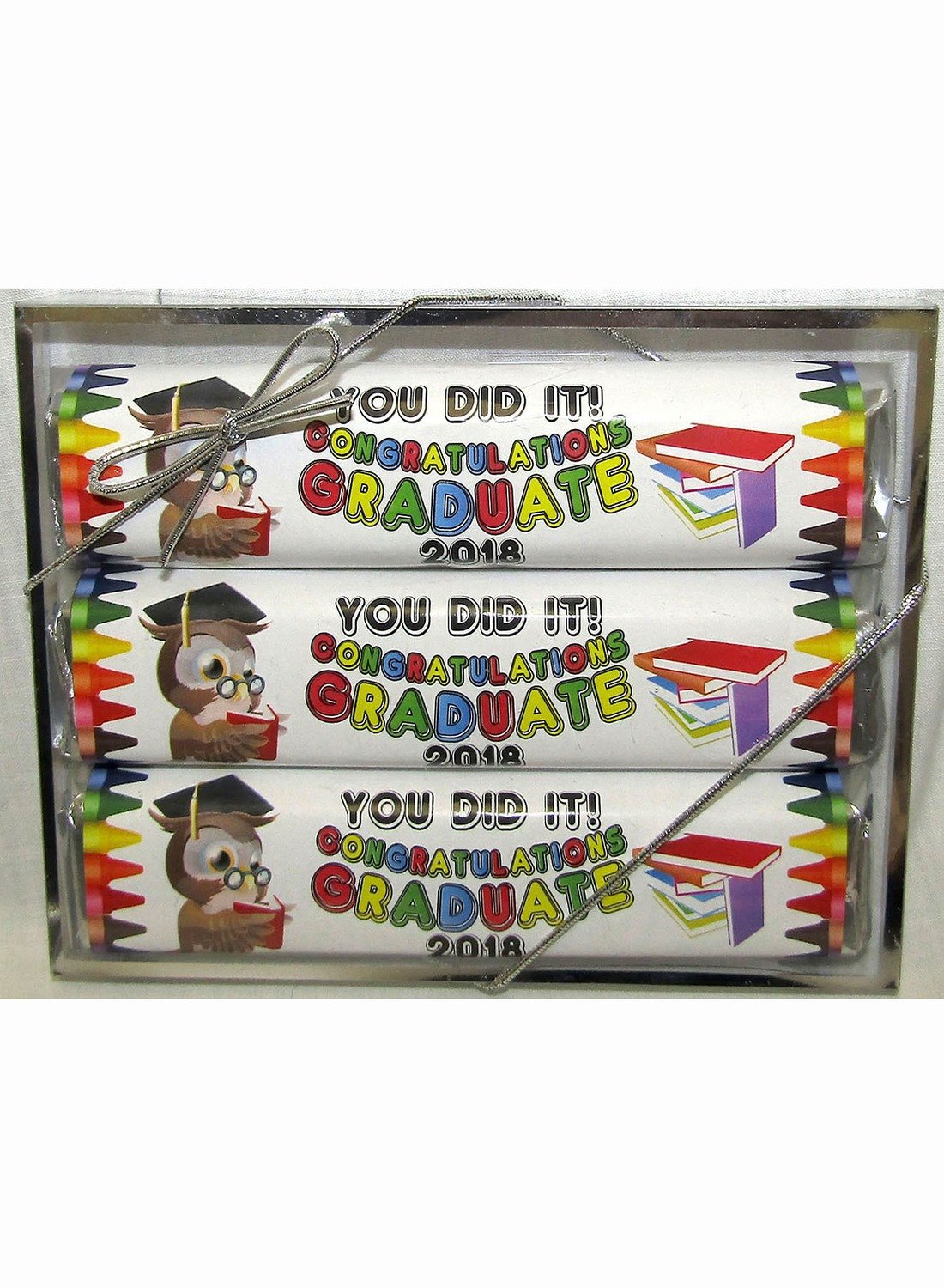 Kid Graduation 3 Pack Candy Bars (Caramel (2) & Crisp (1))