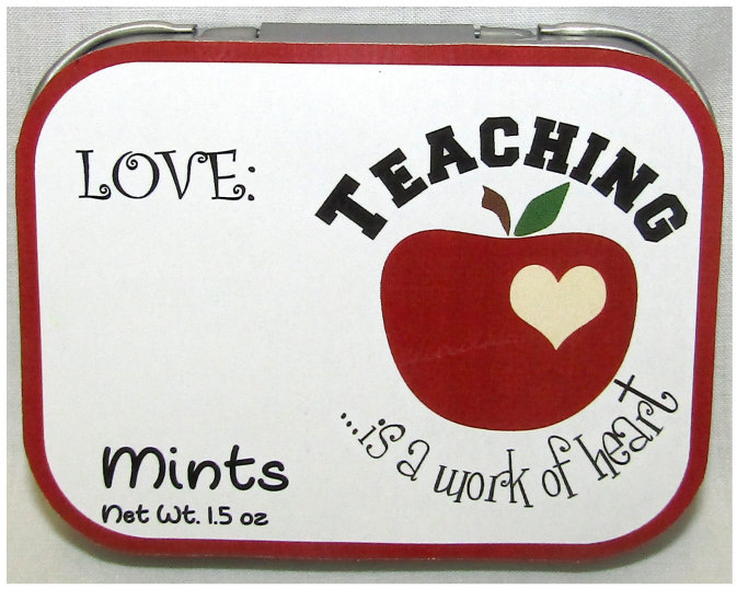 Teacher Appreciation Tin with Mints