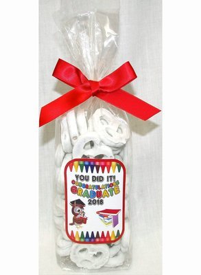 Kid Graduation Bag of Yogurt Covered Pretzels