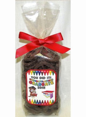 Kid Graduation Bag of Milk Chocolate Covered Pretzels