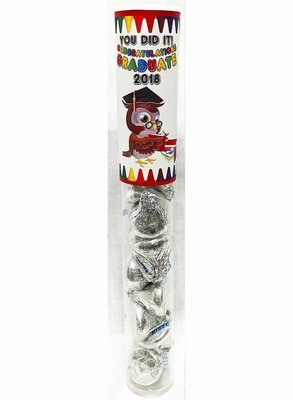 Kid Graduation Tube of Kisses Chocolates