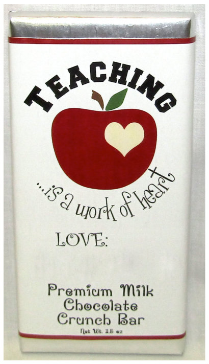 Teacher Appreciation Premium Milk Chocolate Crunch Tablet