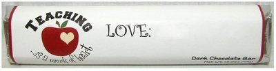 Teacher Appreciation Gourmet Dark Chocolate Bar
