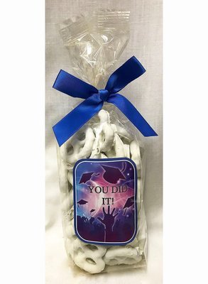 Graduation Celebrate Bag of Yogurt Covered Pretzels