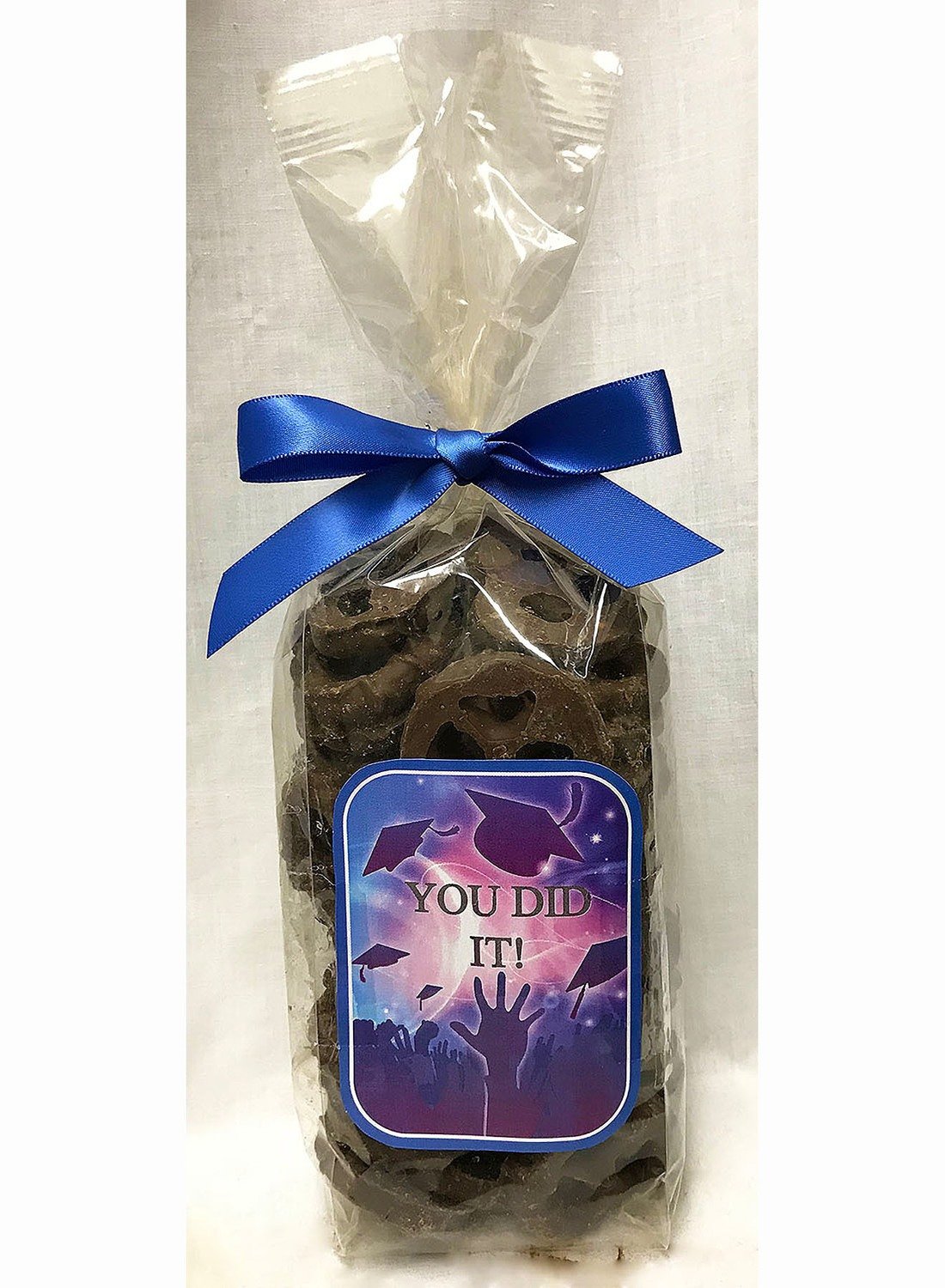 Graduation Celebrate Bag of Milk Chocolate Covered Pretzels