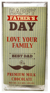 Father's Day Large Premium Milk Chocolate Bar