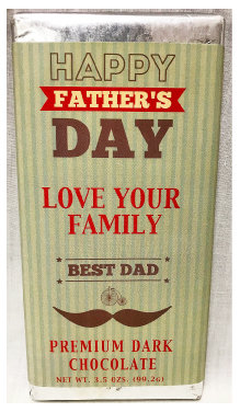 Father's Day Large Premium Dark Chocolate Bar