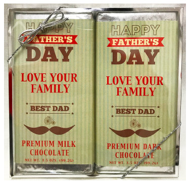 Father's Day 2 Pack Large Premium Chocolate Bars