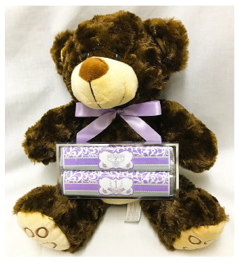 Mother's Day Plush Bear with 2 Pack Candy Bars