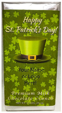 St. Patrick's Day Premium Milk Chocolate Crunch Tablet