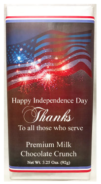 Independence Day Premium Milk Chocolate Crunch Tablet