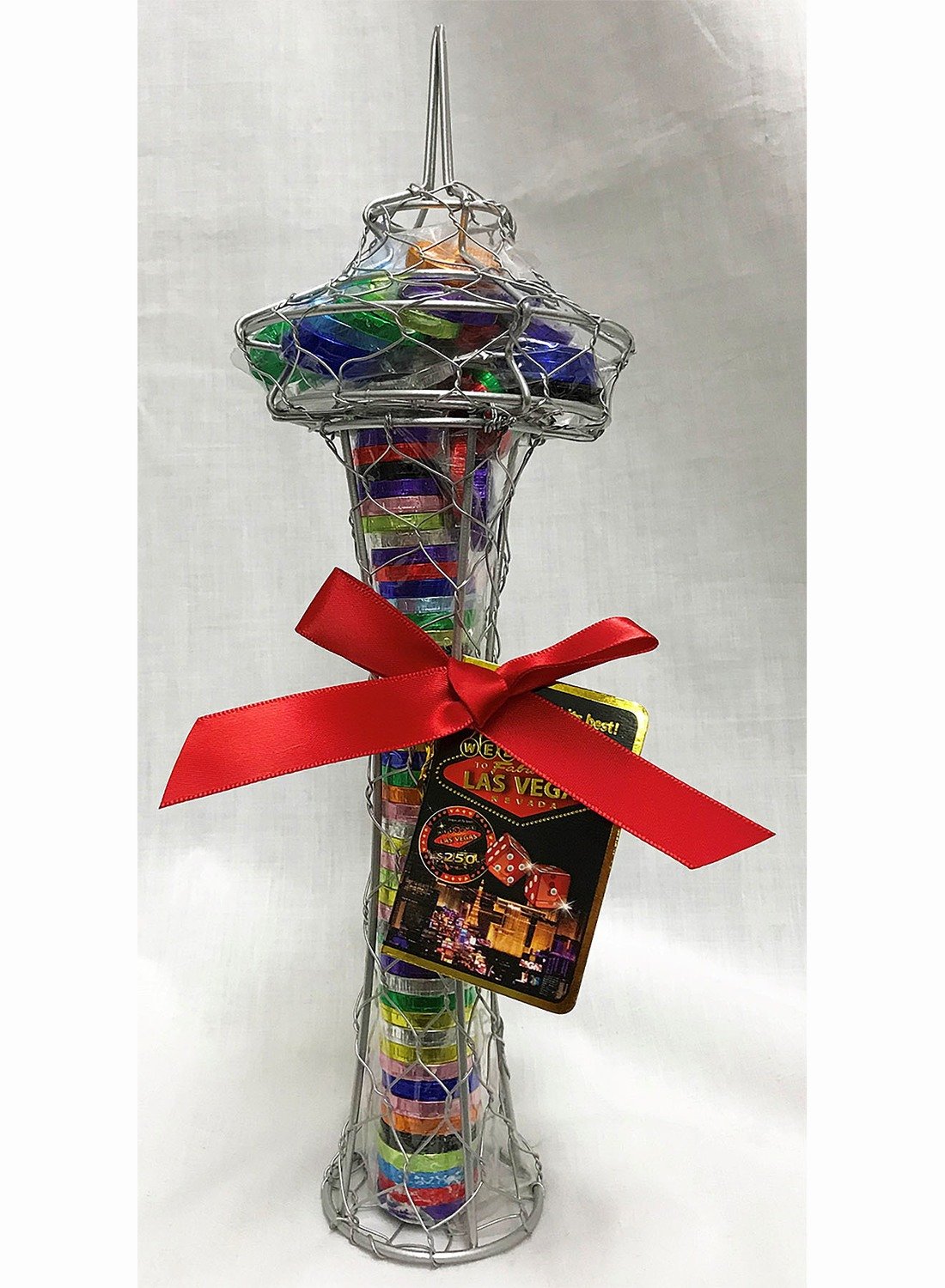 LV Night Wire Tower w Hard Candies and Small Gourmet Chocolate Coins