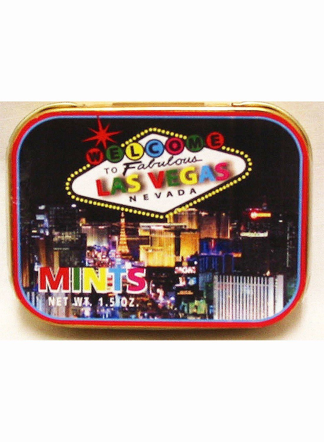LV Night Welcome Sign Tin with Mints