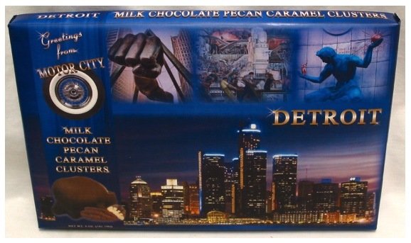 Detroit Milk Chocolate Pecan Caramel Clusters Net Wt 5 Oz