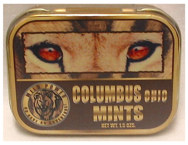 Columbus Animal 3 3/16" Length X 2 1/2" Wide Tin with Breath Mints