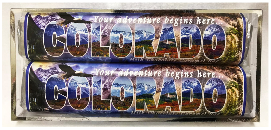 Colorado 2 Pack Candy Bars - Milk Chocolate Caramel