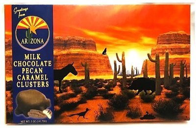 Arizona Desert Milk Chocolate Pecan Caramel Clusters