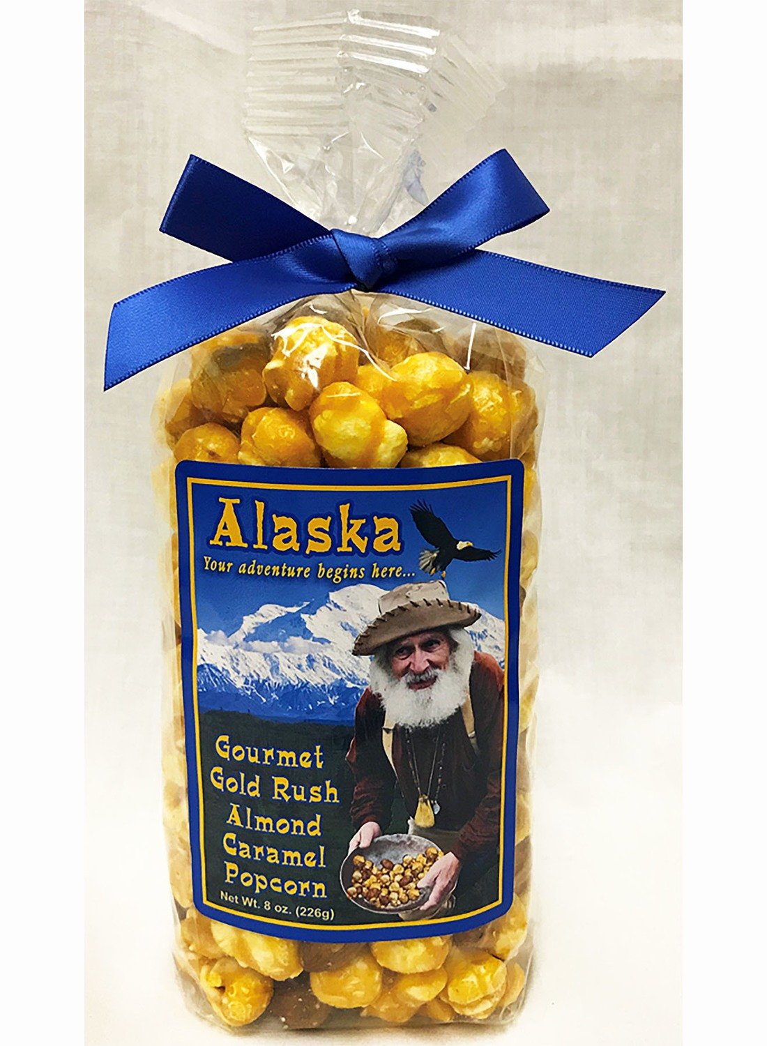 Alaska Gold Rush Gourmet Almond Caramel Popcorn in a Bag