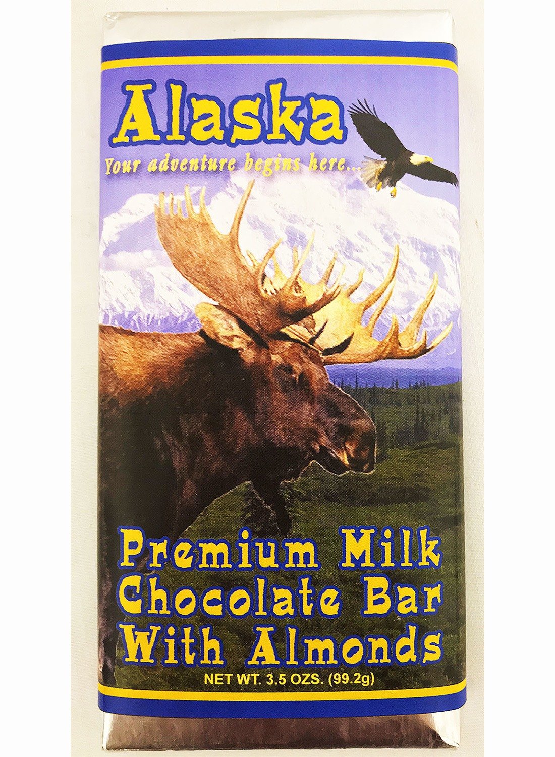 Alaska Large Premium Milk Chocolate Bar With Almonds