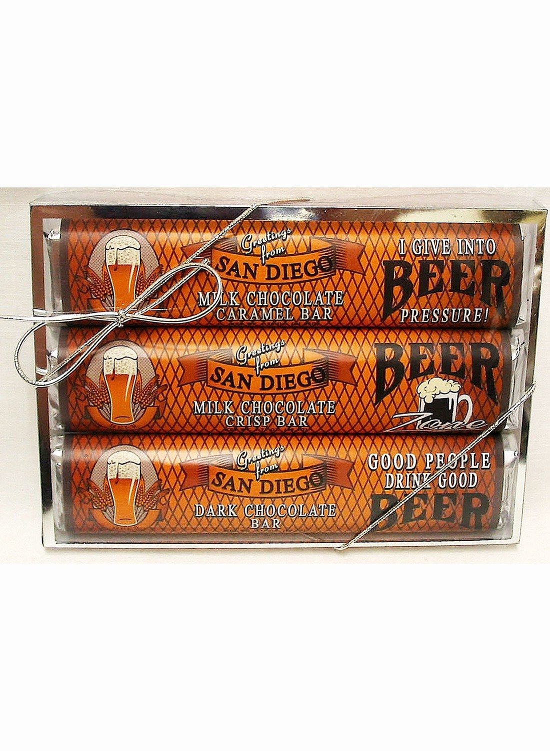 Wisconsin Brewery 3 Pack Candy Bars - Milk Chocolate Caramel, Crisp, & Dark