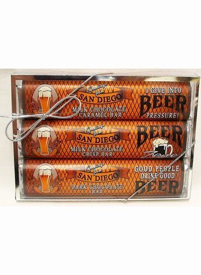 Wisconsin Brewery 3 Pack Candy Bars - Milk Chocolate Caramel, Crisp, & Dark