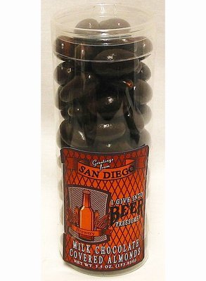 Wisconsin Brewery Tube of Milk Chocolate Almonds