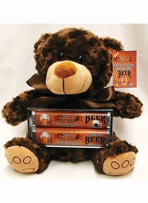 Wisconsin Brewery Large Bear with 2 Pack Candy Bars