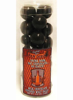 Wisconsin Brewery Tube of Milk Chocolate Malt Balls