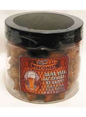 Wisconsin Brewery Tube of Peanut Butter Filled Pretzels